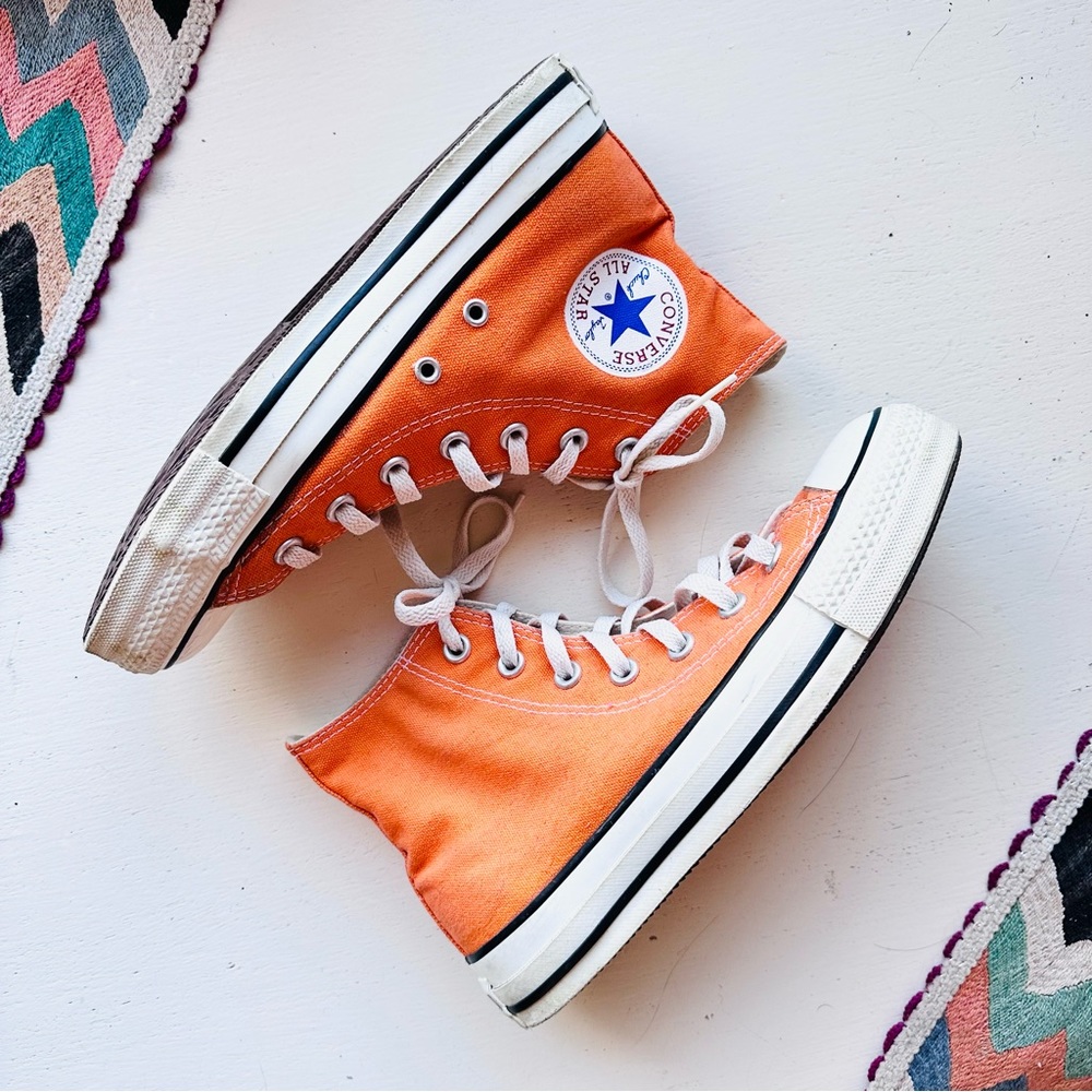 CONVERSE Chuck Taylor Orange High Top Sneakers